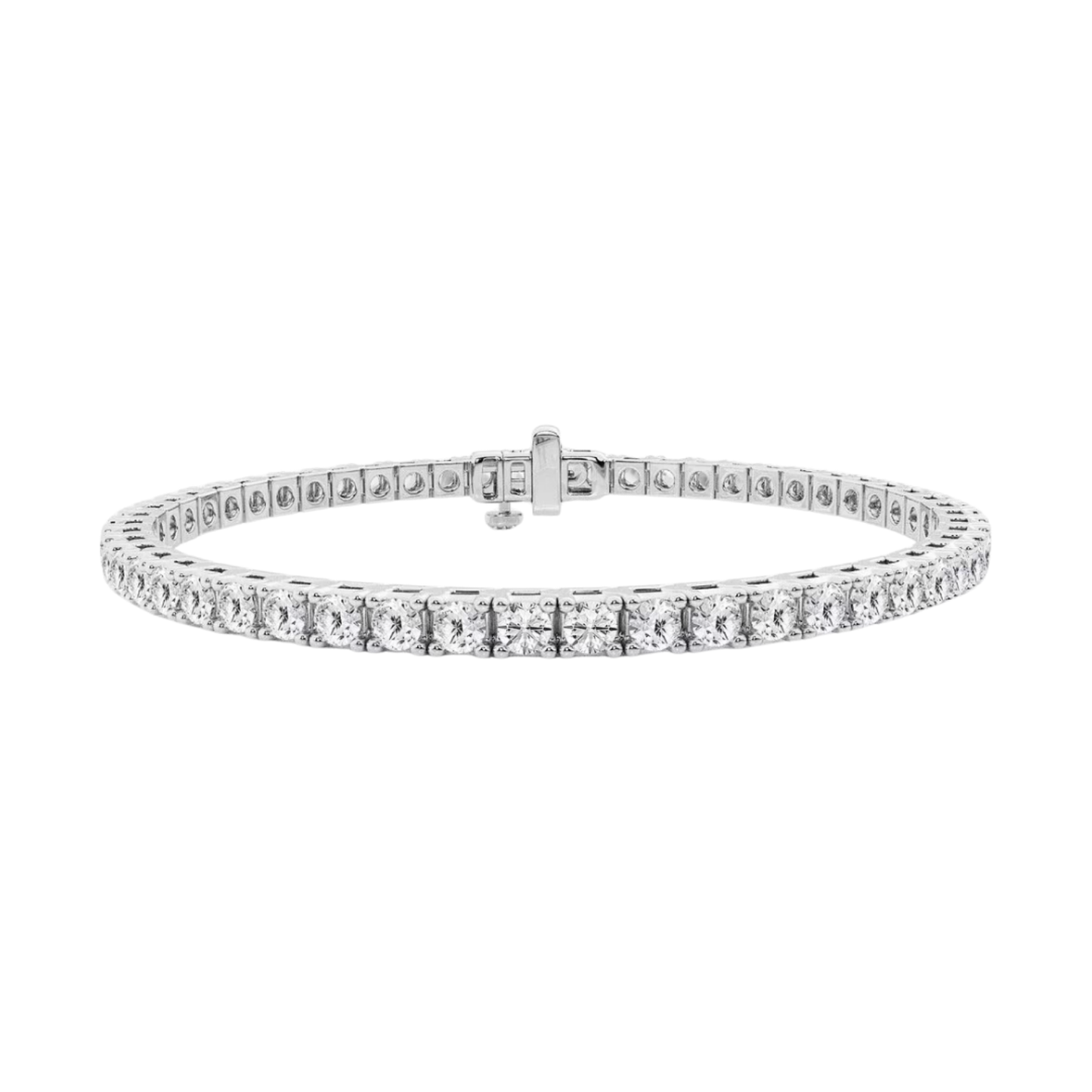 7CT Silver Tennis Bracelet